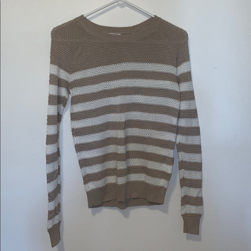 Brown striped sweater